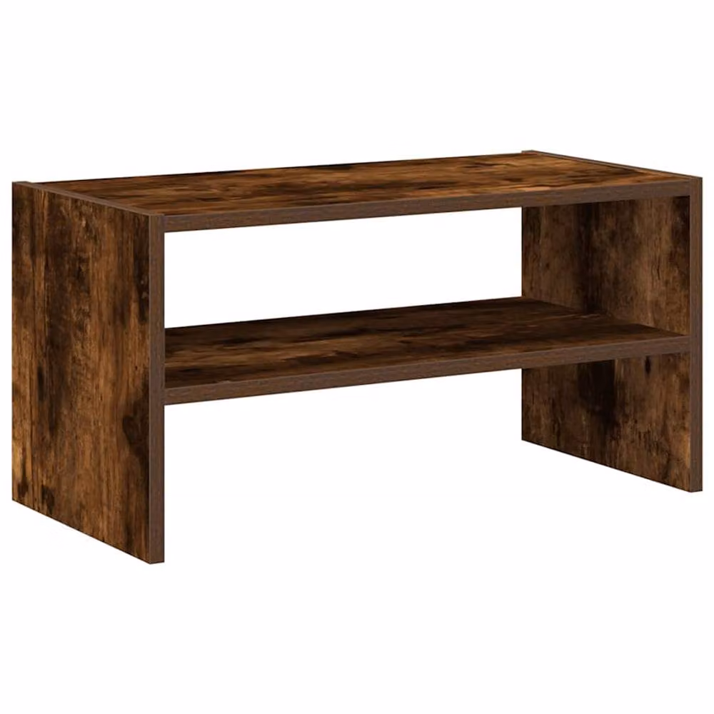 Berkfield Home Stackable Shoe Rack in Smoked Oak Brown, W/D/H: 60 x 30 x 30.5 cm – 2