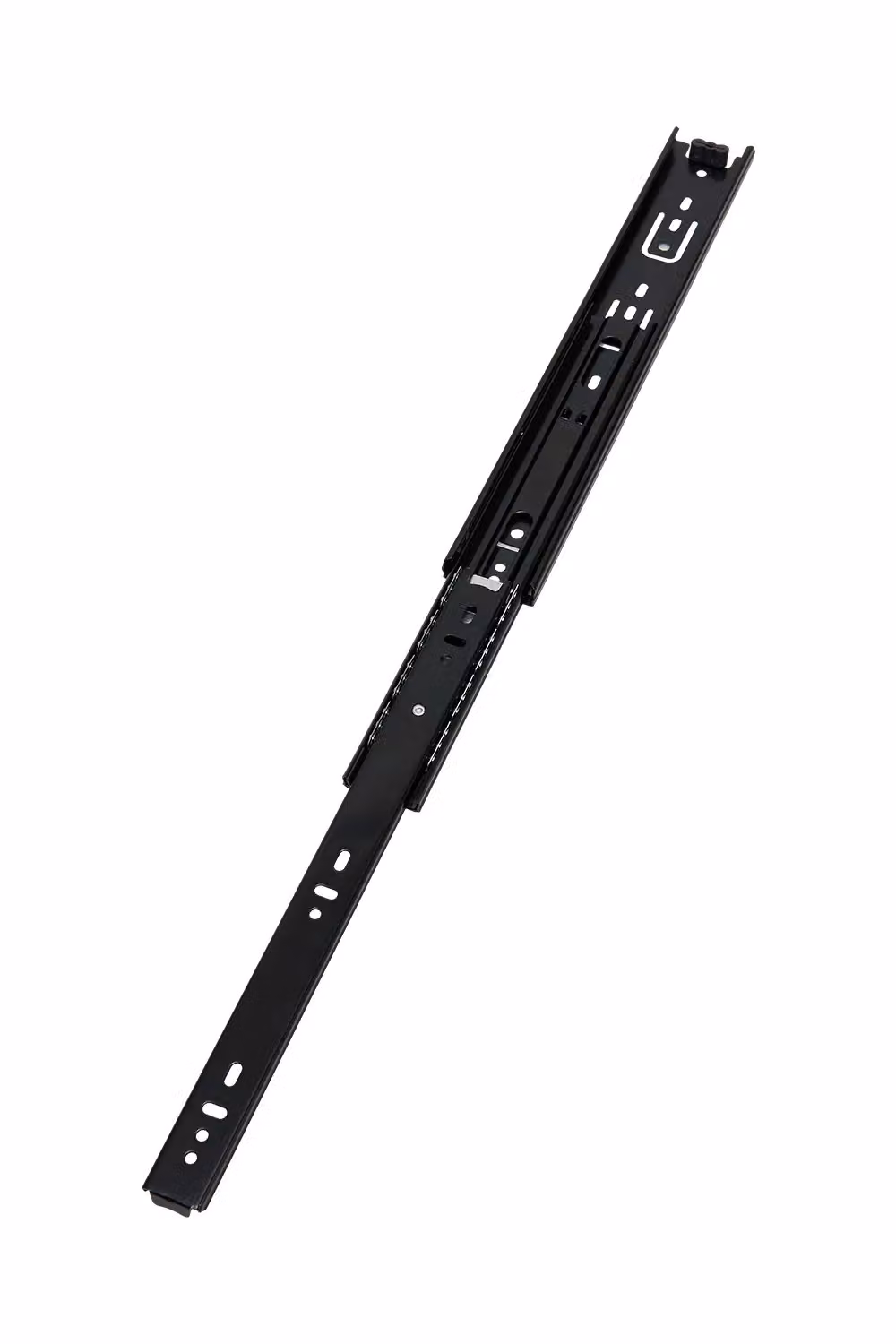 Living and Home Black Steel Ball Bearing Full Extension Cabinet Drawer Slide Replacement Rails, 1 Pair, 25kg Load Capacity – 2