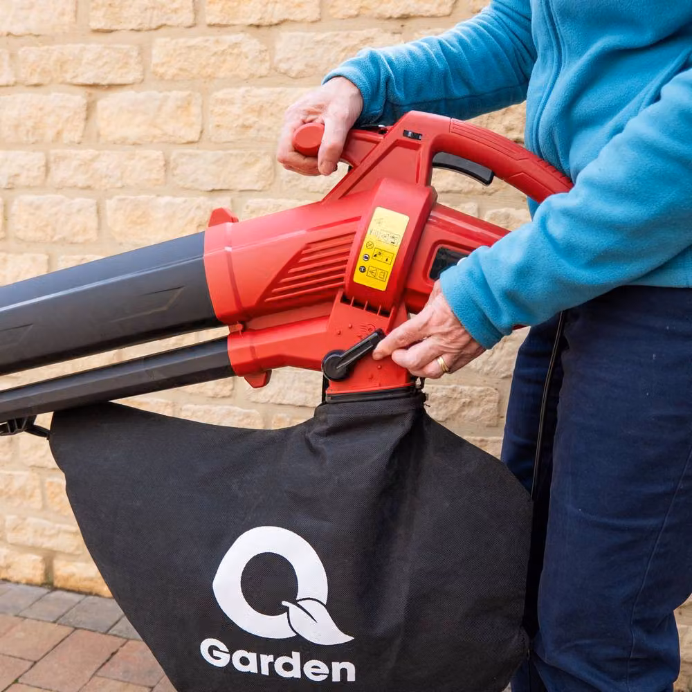 Q Garden 3-in-1 3000W Electric Leaf Blower, Vacuum and Shredder in Red – 2