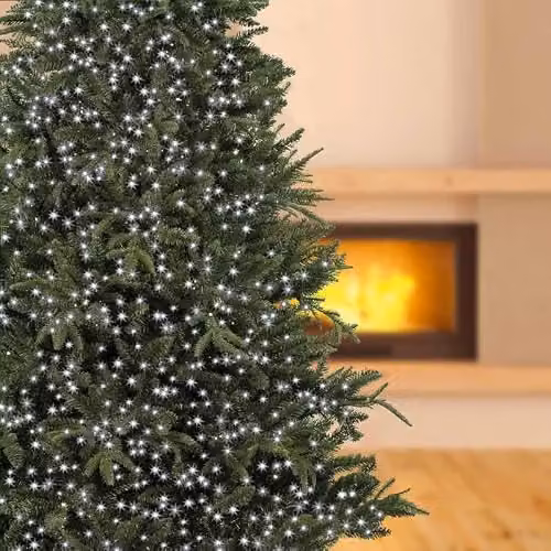 Raraion 750 LED White Christmas Tree String Lights with Timer – 2