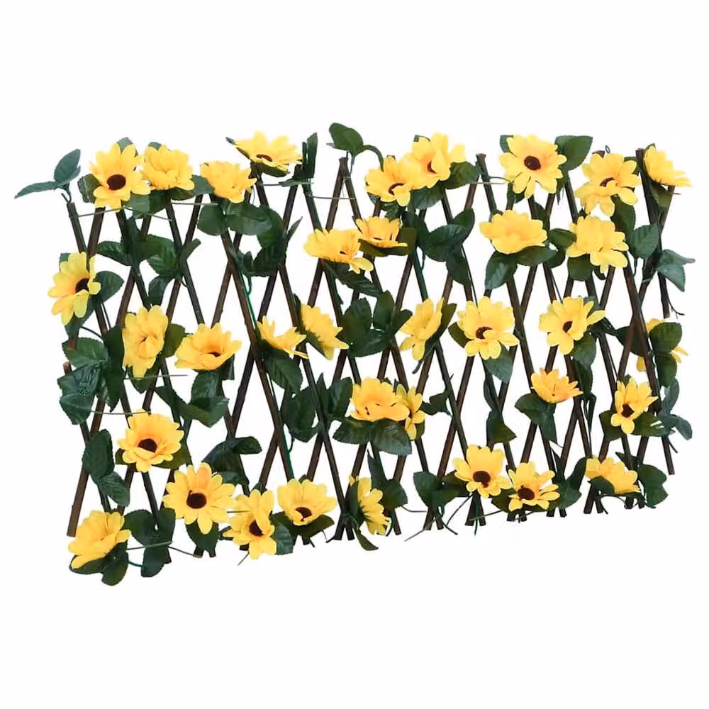 Berkfield Home Artificial Ivy Trellis Expandable Yellow W: 180 cm, H: 20 cm – 2
