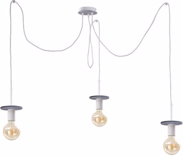 Netlighting Saturn Cluster Grey Suspended Pendant Ceiling Light with 3x E27 Sockets