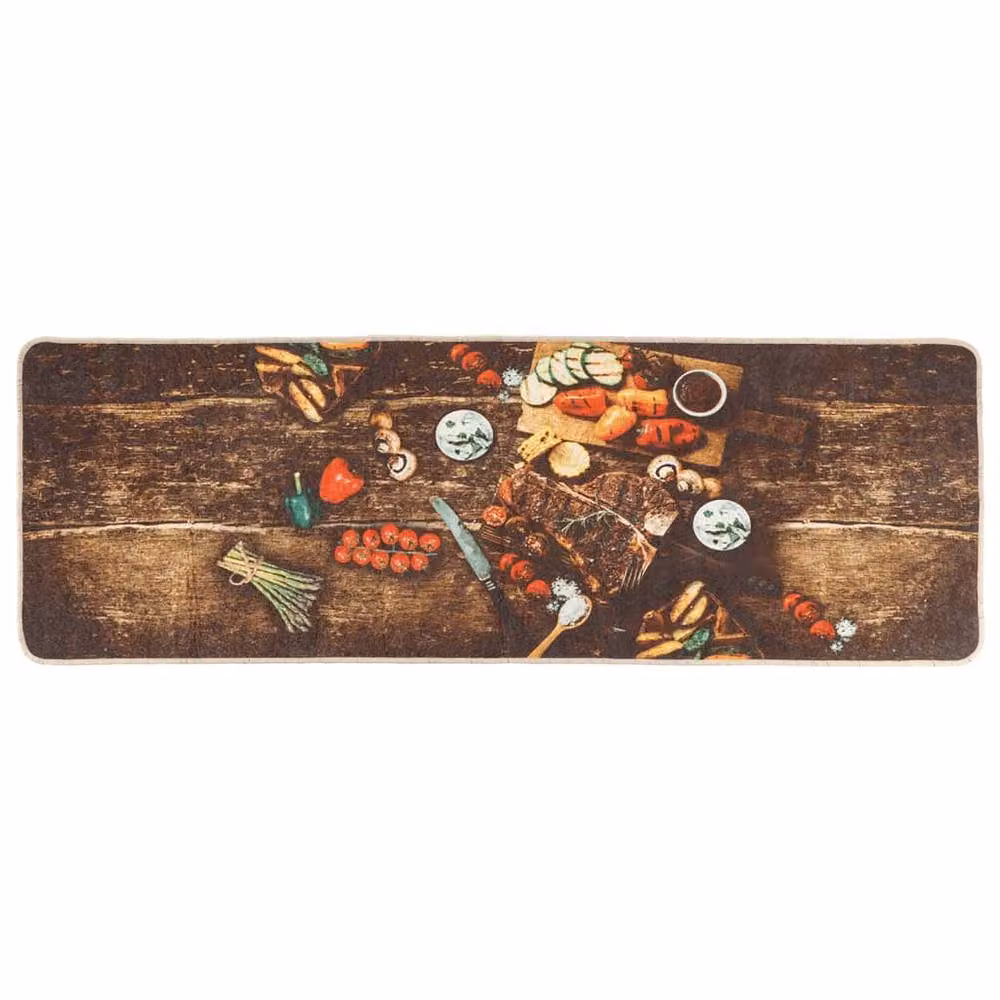 Berkfield Home Multicolour Kitchen Rug, Washable and Anti-Slip, W: 60 cm, L: 180 cm – 2