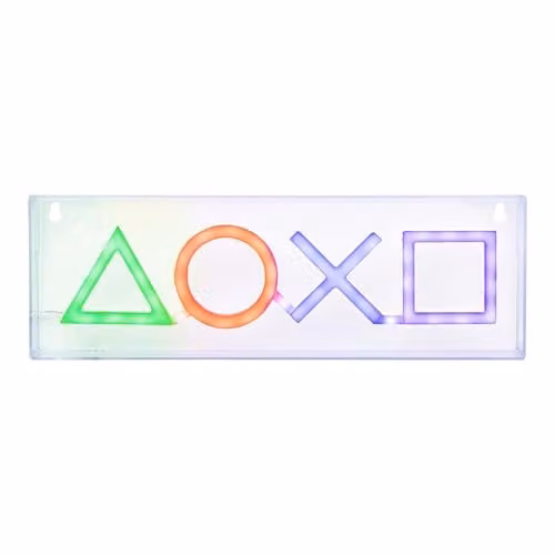 Paladone Playstation Icons LED Neon Light in Multicolour and White – 1
