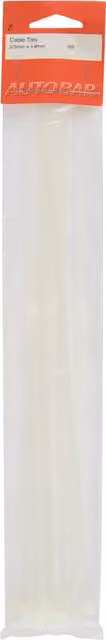 Autobar Plastic Cable Ties in Beige, Orange or White