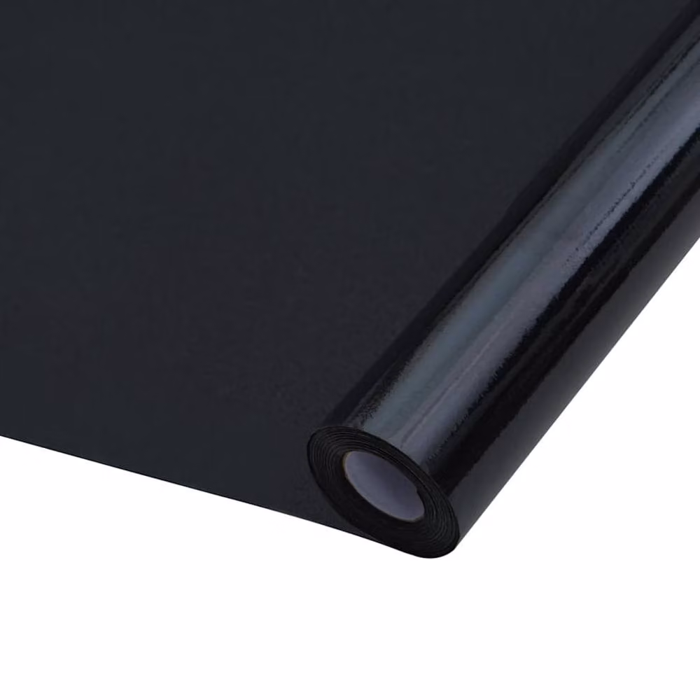 Berkfield Home Static Frosted Black PVC Soft Window Films, 3 Pack – 2