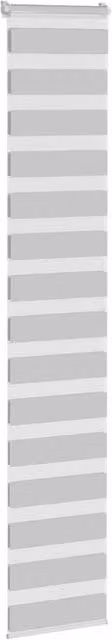 Berkfield Home Elegant Zebra Blind in Light Grey, W: 50 cm, H: 200 cm