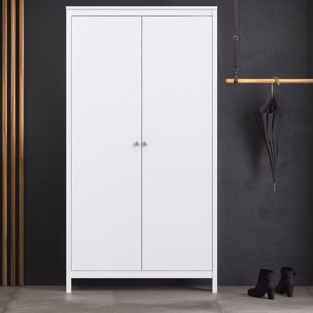 Furniture To Go Madrid Wardrobe in White
