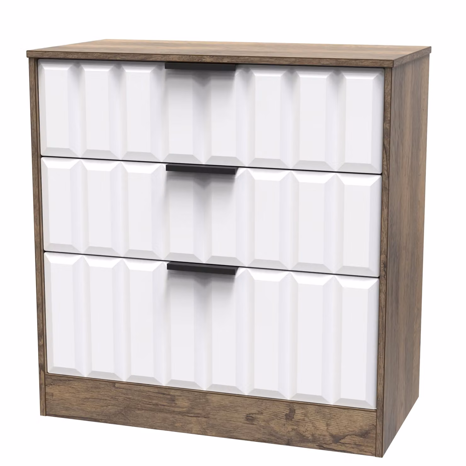 Ready Assembled 2 U Seattle 3 Drawer Deep Chest in Dark Brown – 2