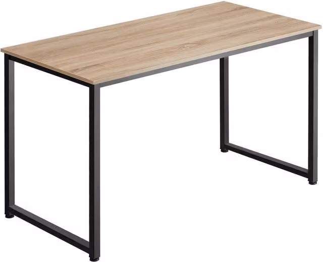 tectake Flint Writing Desk in Light Oak, W/D: 120 x 60 cm – 1