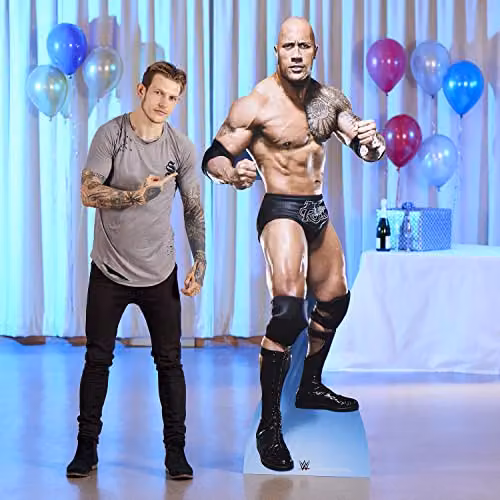 Star Cutouts Ltd Official WWE The Rock Dwayne Johnson Just Bring It Lifesize Cardboard Cutout, Height: 195 cm – 2