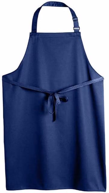 Dennys Polyester Bib Apron in Navy Blue – 1