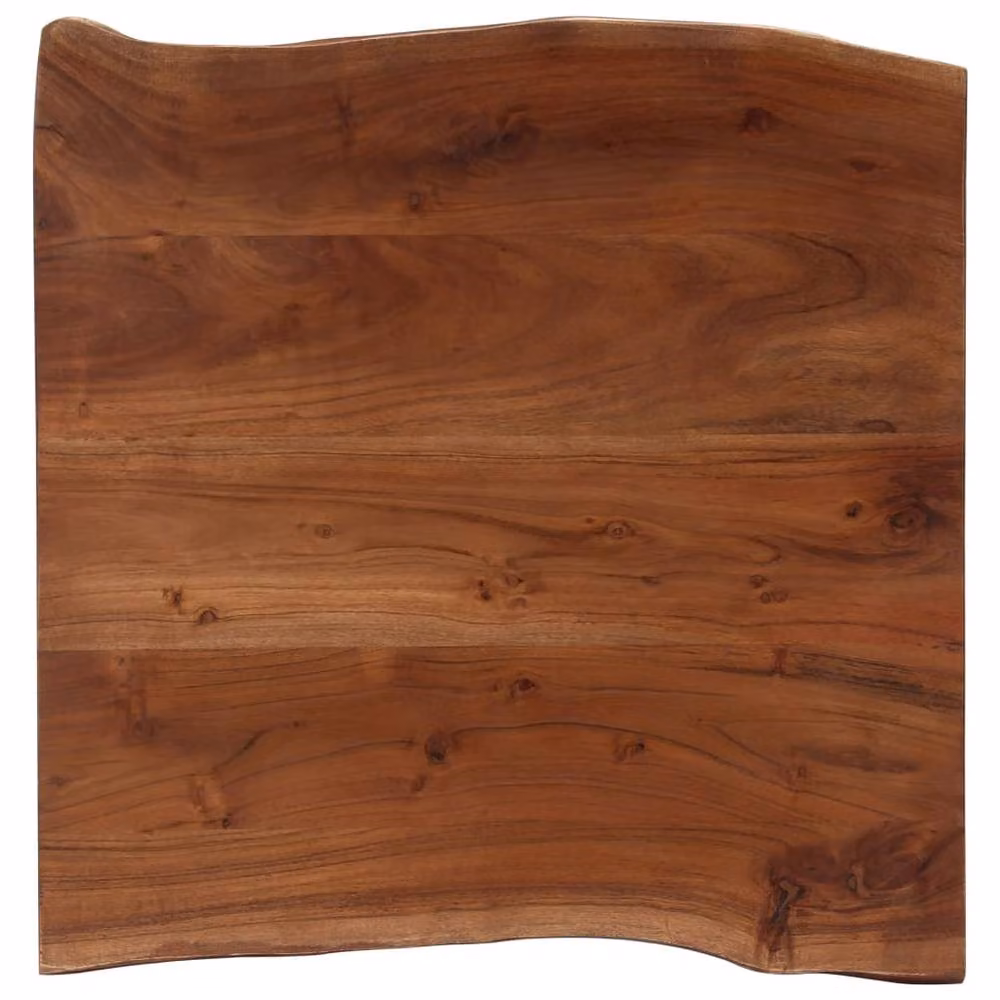 Berkfield Home Live Edge Coffee Table in Brown Solid Acacia Wood, W/D/H: 60 x 60 x 40 cm – 4