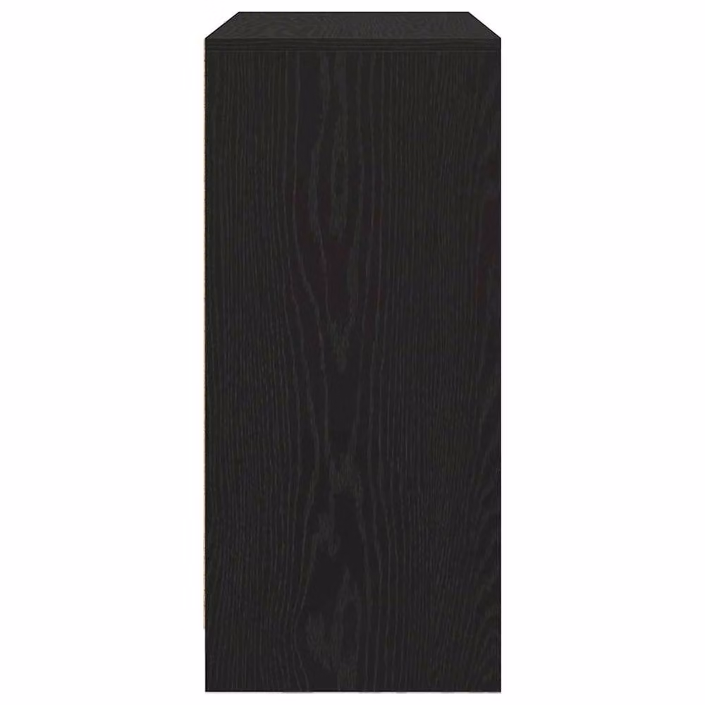 Berkfield Home Sideboard with Drawer in Black Oak, W/D/H: 80 x 34 x 76 cm – 4