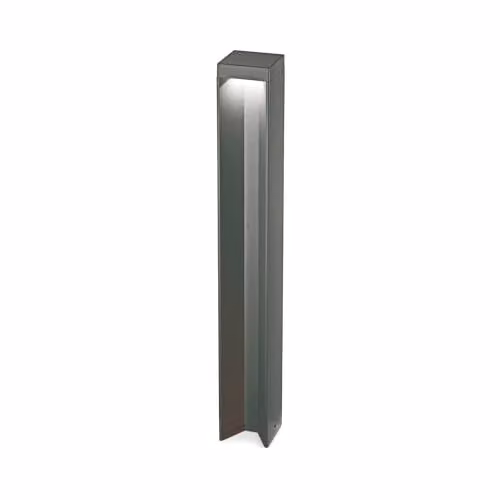 Netlighting Kurt LED Outdoor Bollard Floor Light in Anthracite and Black, 4000K Cool White, IP54