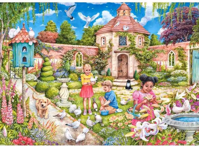 Dovecote 1000 Piece Jigsaw Puzzle in Yellow and Multicolour
