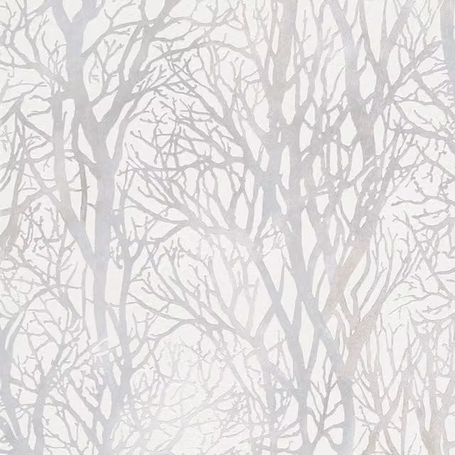 I Love Wallpaper Woodland Shadow Botanical Floral Wallpaper in Grey