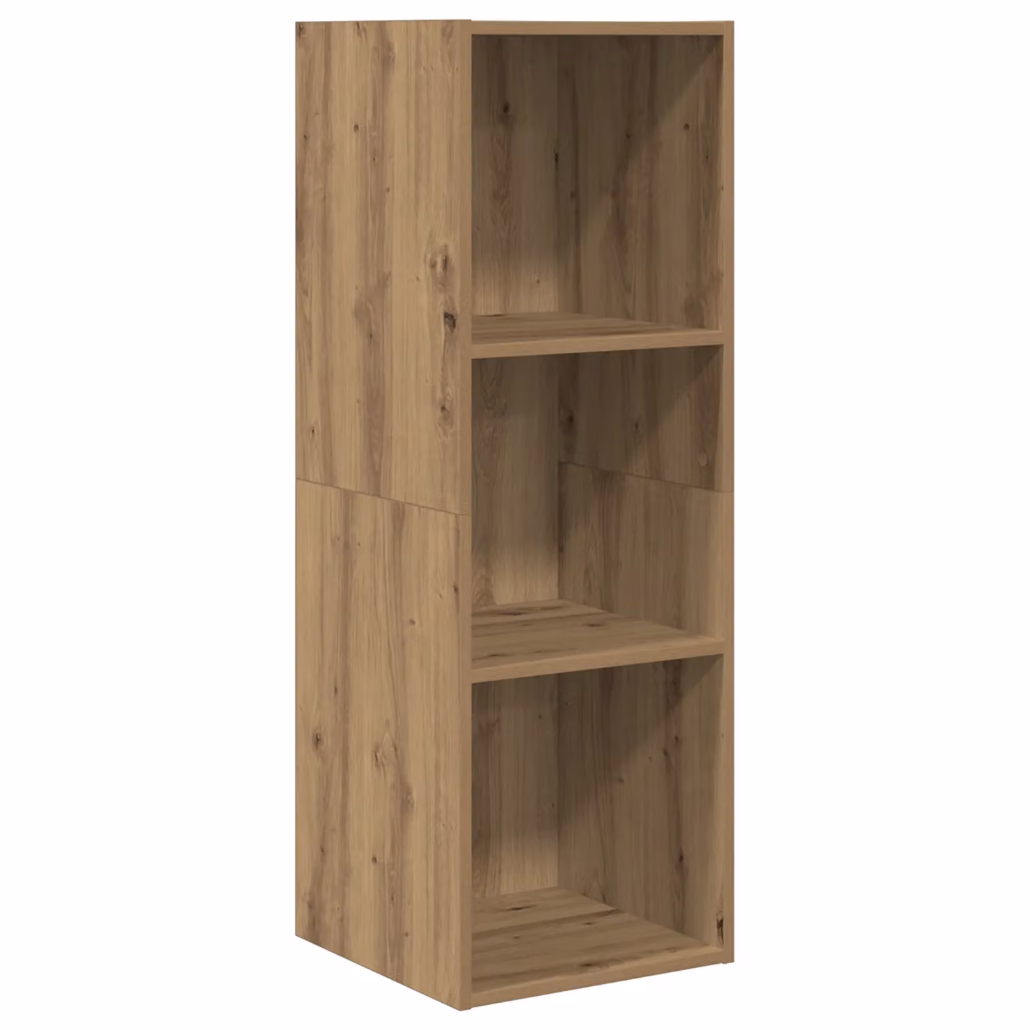 Berkfield Home Wall TV Cabinet with Shelf, Artisan Oak, Brown, W/D/H: 37 x 37 x 107.5 cm – 3
