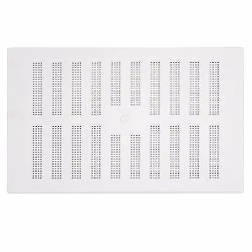 Map White Adjustable Air Vent Grille with Flyscreen Cover, W: 22.9 cm, H: 15.2 cm