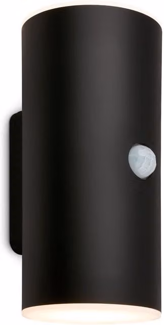 Briloner Rechargeable LED Outdoor Wall Lamp with Motion and Dusk Sensor, Black, H x W x D: 15.5 x 7.0 x 8.5 cm – 1