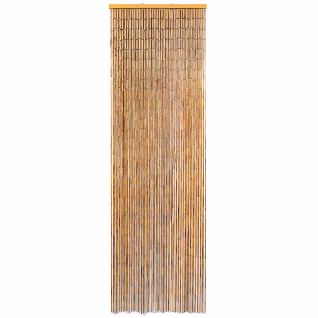 Berkfield Home Bamboo Insect Door Curtain, Brown, W: 56 cm, H: 185 cm – 2