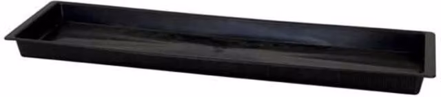 KDMD Black Double Floral Rectangular Tabletop Party Decoration Tray