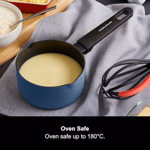 Morphy Richards Blue Aluminium and Ceramic Milk Pan, 14 cm – 4