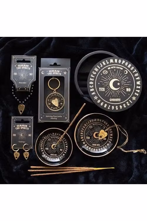 KDMD Black and Gold Ceramic Talking Board Incense Holder – 6