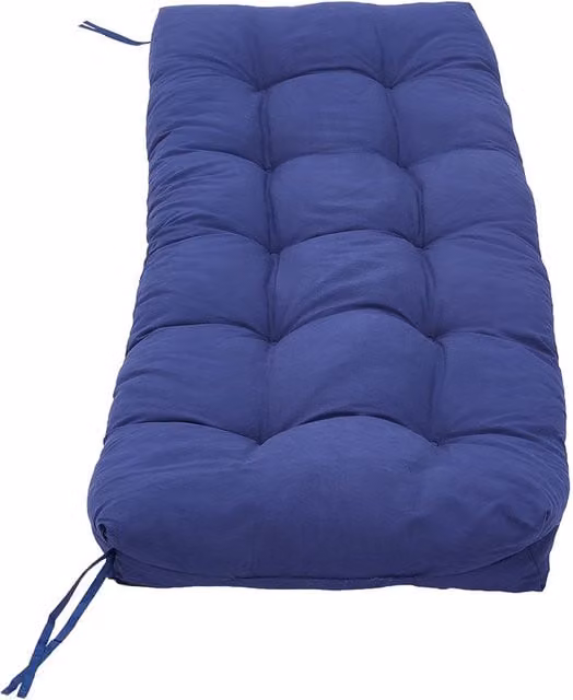 Livingandhome Rectangular Garden Patio Bench Seat Cushion in Blue