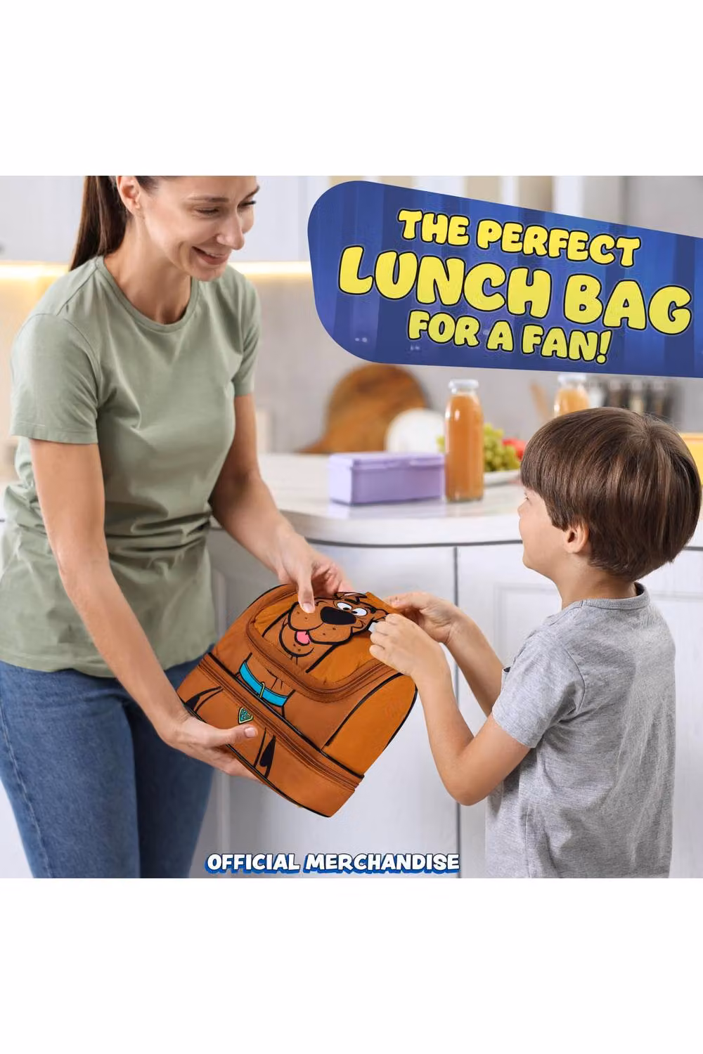 Get Trend Scooby Doo Kids Insulated Lunch Bag with Dual Compartments in Brown – 7