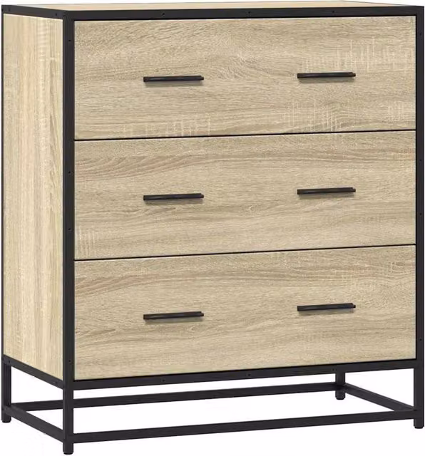 Berkfield Home Industrial Sideboard in Brown, W/D/H: 68 x 35 x 76 cm