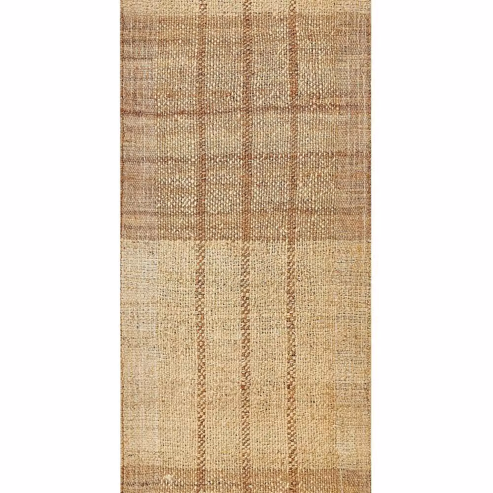 Wyld and Coco Beige Jute and Cotton Woven Rectangular Area Rug with Fringes, W: 80 cm, L: 150 cm – 2
