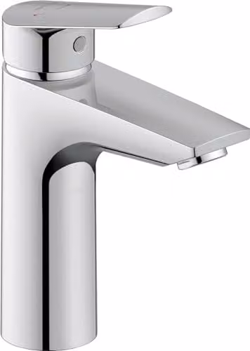 Duravit No.1 Basin Mixer Tap with Energy-Saving FreshStart Function, Chrome, Spout Height: 11.7 cm – 1