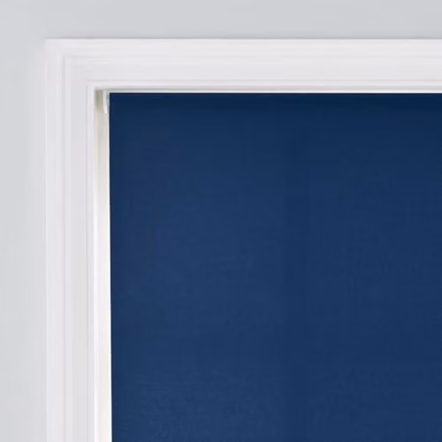 A.Unique Home Trimmable Square Eyelet Roller Blind, Navy Blue, W: 60 cm, H: 170 cm – 2