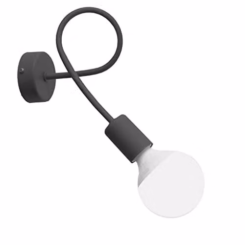 Helam Oxford Modern Sphere Wall Lamp in Grey, Diameter: 25 cm