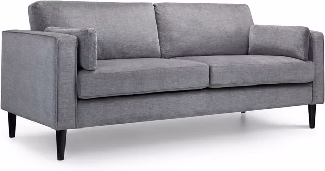 Julian Bowen Hayward Grey Fabric 3 Seater Sofa – 1