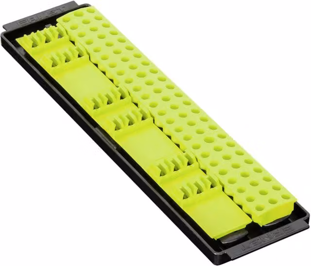 Ernst Manufacturing Bit Boss 90-Bit Organiser Tray in Yellow Plastic