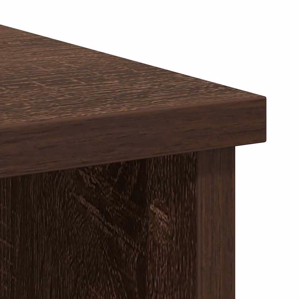 Berkfield Home Modern Sideboard with Drawer in Brown Oak, W/D/H: 101 x 35 x 76 cm – 6