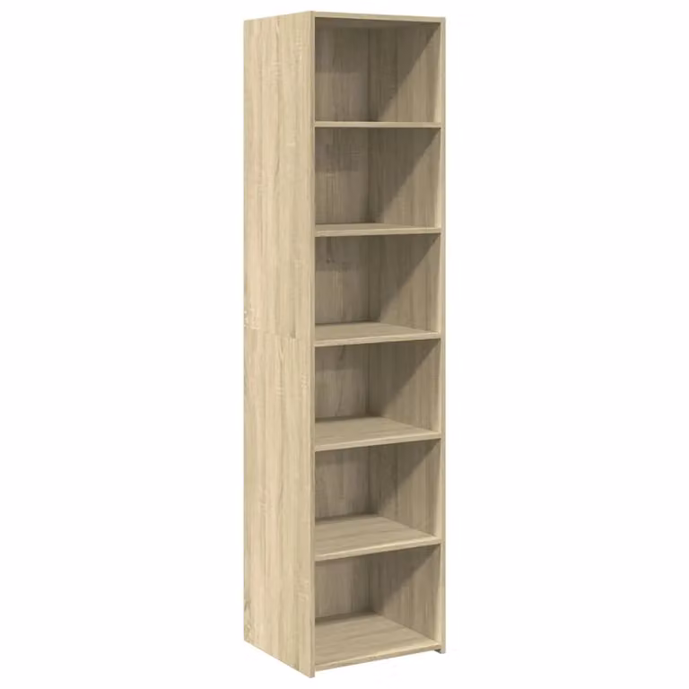 Berkfield Home Sonoma Oak Highboard in Brown, W/D/H: 45 x 41 x 185 cm