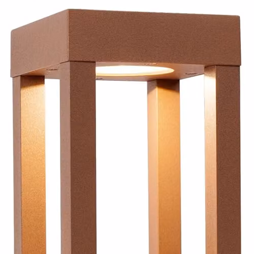 Netlighting Agra Outdoor Pedestal Light, Brown, 20 cm, 2700K, IP55 – 3