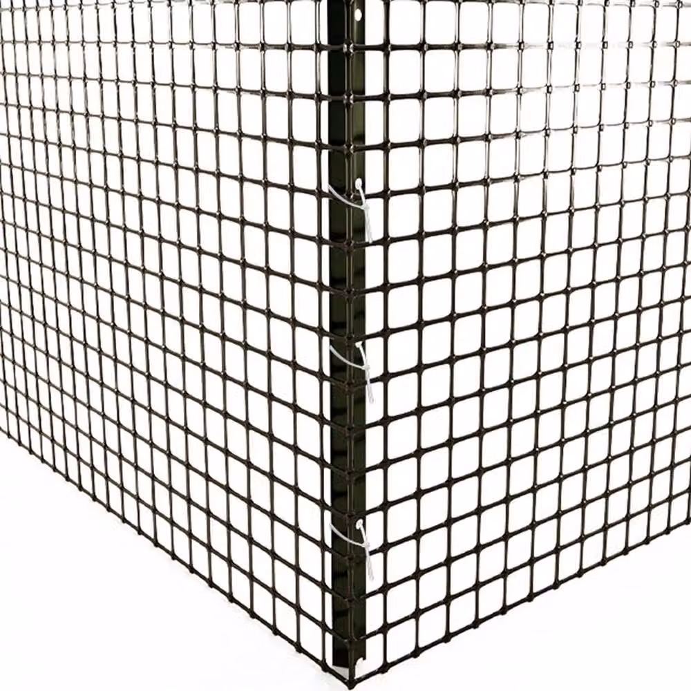 NESTLUNE Black PVC Plastic Chicken Wire Mesh, Height: 1.2 m, Width: 3 m – 5