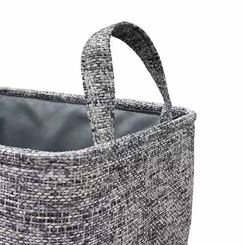 JVL Urban Set of 3 Grey Rectangle Paper Storage Baskets – 2