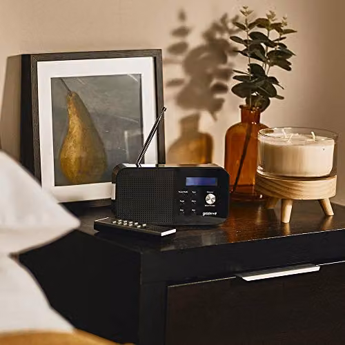 Groov-e Venice Portable DAB+ and FM Digital Radio with Bluetooth and 3.5mm Jack, Black – 2