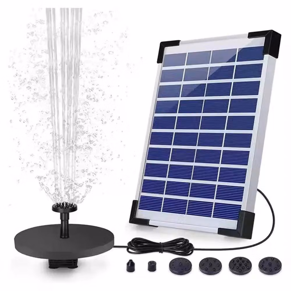 SPETLEK Solar Powered Water Pump Fountain for Gardens and Pools, Blue, 0.6m2 – 2