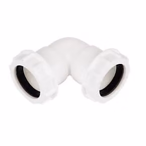 FloPlast Universal Compression Waste Bend 32mm 90 Degree White