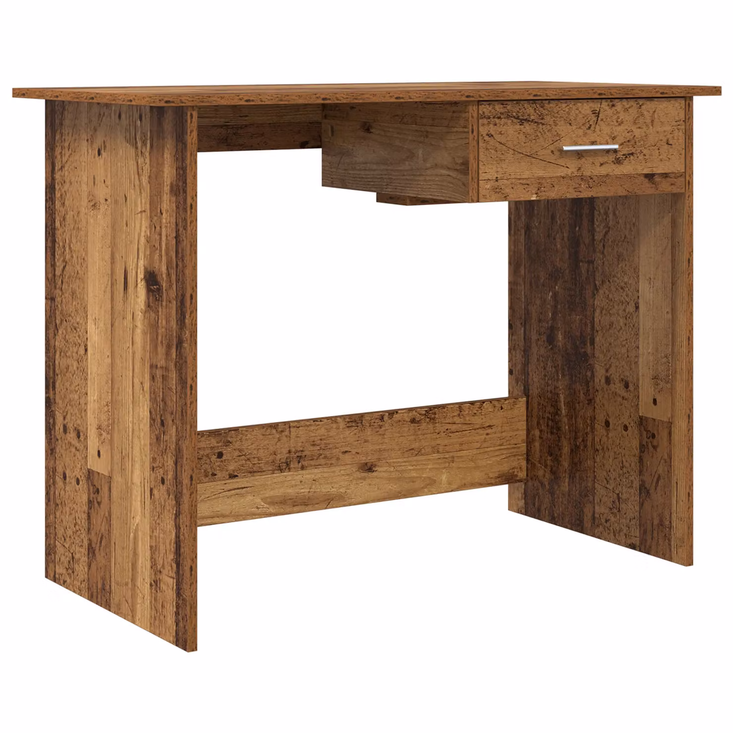 Berkfield Brown Rustic Writing Desk in Engineered Wood, W/D/H: 100 x 50 x 76 cm – 2