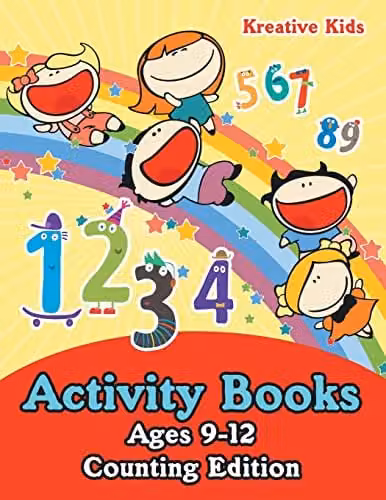 Kreative Kids Counting Edition Activity Books for Ages 9-12, Multicolour