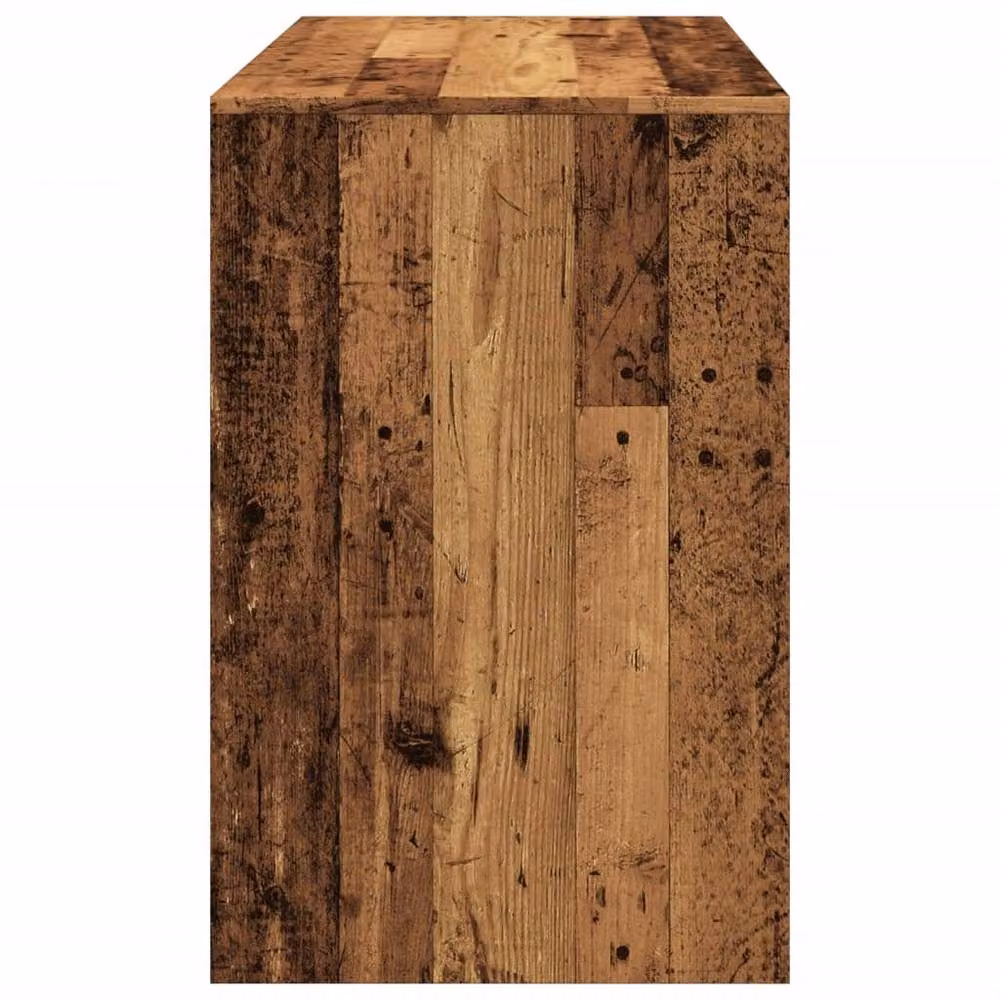 Berkfield Home Rustic Brown Writing Desk in Engineered Wood, W: 101 cm, D: 50 cm, H: 76.5 cm – 5