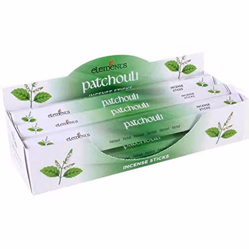 Something Different Elements Patchouli Incense Stick 6 Pack Display Set in Multicolour
