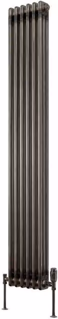 Bathroom Kingdom Colona Raw Steel 2 Column Vertical Traditional Wall Hung Radiator, H: 180 cm, W: 29 cm – 1